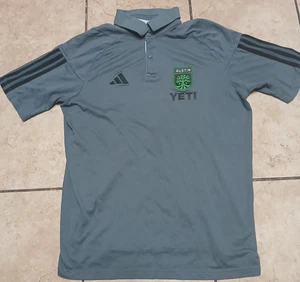 Austin FC Adidas 2024 Training Polo - Gray Pre-Owned Great Condition HU1344 - Picture 1 of 14