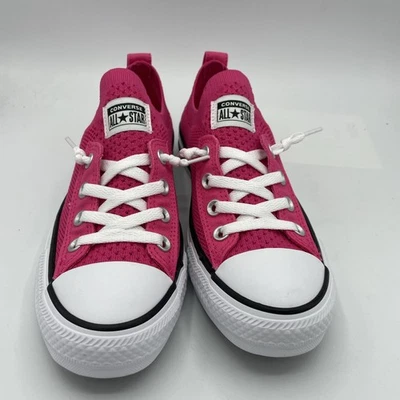 匡威 Converse 男女通用 Chuck Taylor Shoreline 针织运动鞋,亮粉色,尺寸 7.5W/5.5M — 第 1/4 张图片