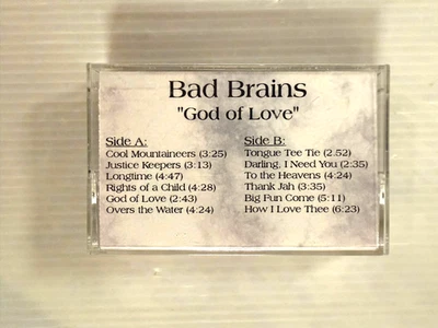 BAD BRAINS God of Love PROMO CASSETTE 1995 Maverick ALT METAL REGGAE ADVANCE HR - Image 1 of 4