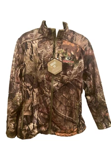 Mossy Oak Jacket Mens XL Fall Hunting Gear Long Sleeve Full Zip Brown Camo NEW - Picture 1 of 24