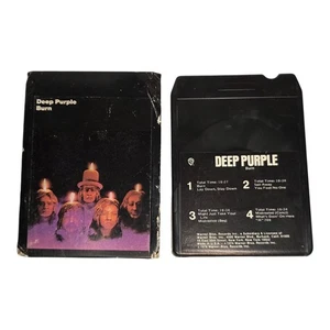 Deep Purple Burn 8 track tape DEP-L8W2766 With Slipcover VG Label 1974 - Picture 1 of 19