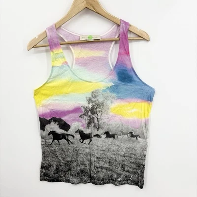 Stella McCartney Tank Top Womens 42 Horse Western Rodeo Equestrian Twee Indie - Image 1 of 4