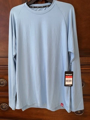 NUEVO CON ETIQUETAS Camiseta Marucci ADULT Performance Poliéster/Spandex Manga Larga Azul MATYWLS-CB-AL - Imagen 1 de 4