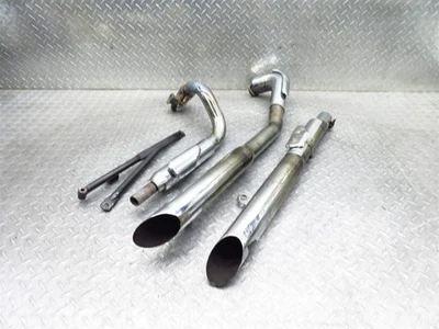 2007 04-16 Yamaha VSTAR 650 XVS650 Classic Exhauts Pipe Muffler Lot - Image 1 of 4