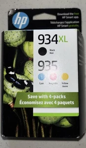 Neu Original HP 934XL 935 Schwarz Farbe 4 Stück Tintenpatronen OfficeJet Pro 12/2025 - Bild 1 von 1