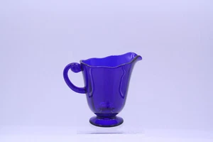 Lafayette Cobalt Blue Creamer Fostoria Elegant Glass 1930s Vintage - Picture 1 of 8