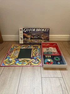 Go For Broke Board Game MB 1985 Vintage Classic Board Game Complete - Picture 1 of 9