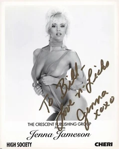 Foto Jenna Jameson attrice adulta firmata autografata 8x10 alta società - Foto 1 di 1