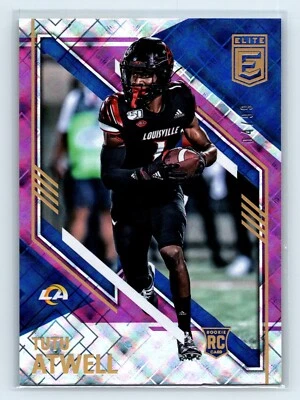 2021 Panini Donruss Elite Tutu Atwell RC /99 Purple #131 Rams Rookie - Image 1 of 2