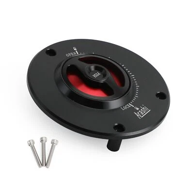 CNC Keyless Fuel Gas Tank Cap Black For Honda CBR1000F 90-96 CB CBR1000R 11-19 - Изображение 1 из 4