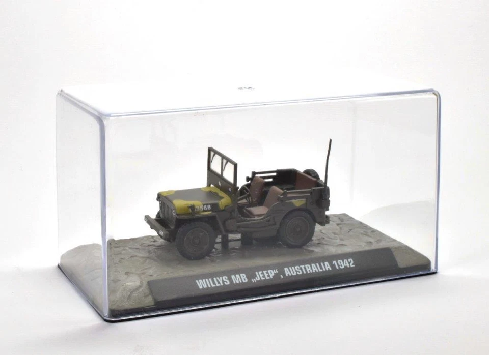 MEZZI MILITARI WILLYS MB JEEP AUSTRALIA 1942  Die Cast 1:43 (D) - Immagine 1 di 1