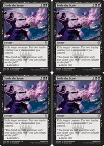 MTG - 4x SETTLE THE SCORE - Dominaria (U) - Picture 1 of 1