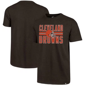 Cleveland Browns NFL '47 Brand Block Stripe T-shirt Size Medium - Picture 1 of 1