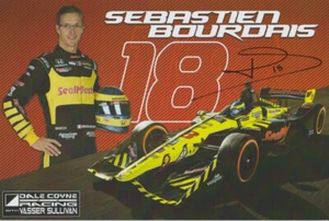 2018 Sebastien Bourdais firmó Sealmaster Honda Dallara Indy Car Hero Card - Imagen 1 de 2