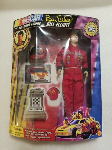 NASCAR Special Edition 12 inch Bill Elliott Action Figure. *READ* Cover