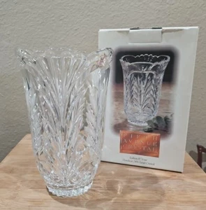Fifth Avenue Crystal Lisbon 8" Handcut 24% Lead Crystal Vase NIB - Picture 1 of 4