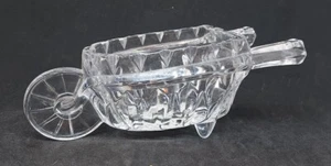 Mikasa Crystal Wheelbarrow Candy Dish Germany Marked - Bild 1 von 4