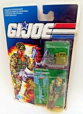 GI JOE FIGURE RECOIL OBSERVER HASBRO VINTAGE 1989 NEW IN BOX MOC CARD ITALY