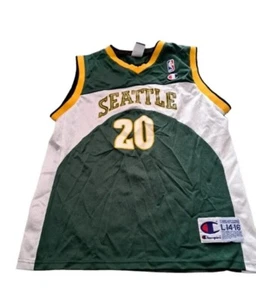 Maillot SEATTLE vintage champion authentique vêtements de sport PAYTON 20 jeunes L 14-16 - Photo 1 sur 9
