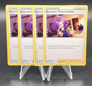 4x Acerola's Premonition 129/172 x4 - Brilliant Stars - Pokemon TCG - Playset - Picture 1 of 1
