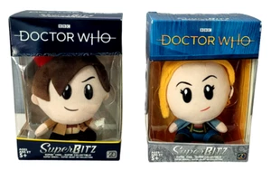 Peluche Doctor Who Super Bitz lotto di 2 undicesimo 11° e trentesimo 13° dottore nuovi con scatola - Foto 1 di 13