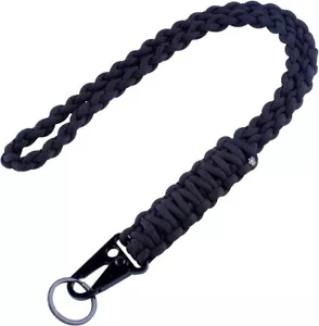 Heavy Duty Braided 550 Paracord Neck Lanyard Keychain for Men Women Outdoor Surv - Picture 1 of 2