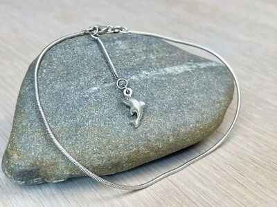 Cavigliera in argento con ciondolo delfino - Immagine 1 di 4