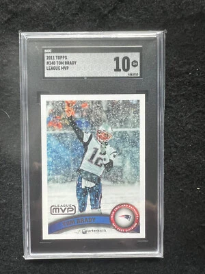211 Topps Liga de Fútbol Jugador Más Valioso Tom Brady #240 SGC 10 New England Patriots 🔥🔥 Foto 1 de 2