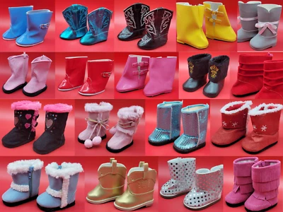 靴子鞋 18 英寸美国女孩 AG 娃娃和其他娃娃新品 — 第 1/4 张图片