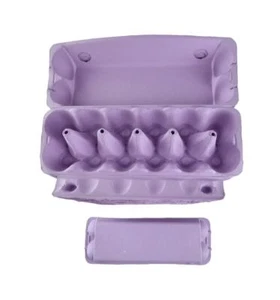 50 X Violet Full Dozen Carton 12-Egg Recyclable Egg Cartons - Picture 1 of 9