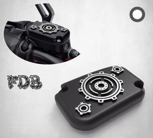 Fit H-D 2014-16 TOURING Smashing Gear Contrast Cut Clutch Master Cylinder Cover - Bild 1 von 8