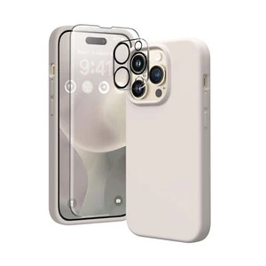 GONEZ for iPhone 14 Pro Max Case Silicone, Compatible with Magsafe, with 2X S... - Picture 1 of 8