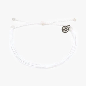 NEW Pura Vida Original Solid Bracelet WHITE WHI puravida - Picture 1 of 1