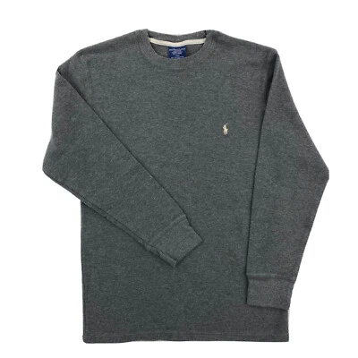 Polo Ralph Lauren Camisa Tejida Térmica Para Hombre Grande Gris Waffle Prendas para Dormir Pijama Foto 1 de 4