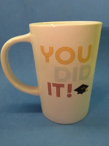 Coffee Cup Tea Mug ~ "YOU DID IT" Graduation ~ Room Essentials Stoneware ~ NEW - Picture 1 of 8