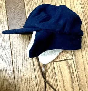 Cappello berretto vintage Dorfman Pacific Trapper aderente uomo taglia large blu - Foto 1 di 5