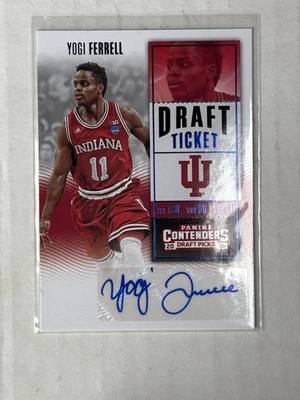 2016 Contenders Draft Picks - Draft Ticket Auto - Yogi Ferrell #168 (AU) Blue - Image 1 of 2