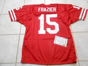 RARE COA NEBRASKA HAND SIGNED FOOTBALL JERSEY # 15 TOMMIE FRAZIER AUTOGRAPHED - Picture 1 of 8