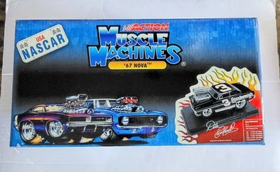 Rare 67 Chevy Nova 1:18 Action Muscle Machines Dale Earnhardt Goodwrench Diecast - Image 1 of 4