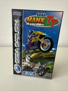 Manx TT Super Bike Sega Saturn Genuino Oficial Reino Unido Pal Videojuego Caja Estuche SOLO - Imagen 1 de 4