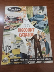 1955 GAMBLES FALL & WINTER CATALOG MCM GUITARS FASHION MID CENTURY MODERN - Foto 1 di 10