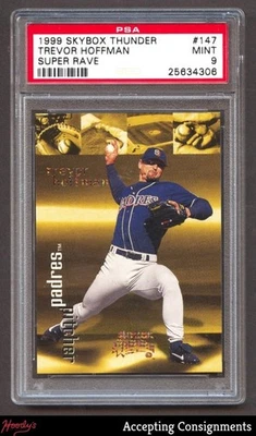 1999 SkyBox Thunder Super Rave #147 Тревор Хоффман 21/25 PADRES PSA 9 КАК НОВЫЙ - Изображение 1 из 2