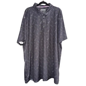 Dixxon Big Men's Pew Pew Party Polo Black Party Shirt Size 4X - Picture 1 of 5