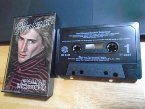 RARE OOP Rod Stewart CASSETTE TAPE Foolish Behaviour 1980 Carmine Appice NO UPC - Picture 1 of 2