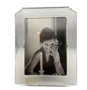WATERFORD CRYSTAL METROPOLITAN 5 x 7 Photo Picture Frame RETIRED - Picture 1 of 8
