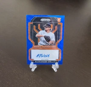 2022 Panini Prizm Alexander Wells Autographed Rookie Card Blue Orioles 41/50 - Picture 1 of 2