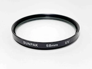 Sunpak UV 58mm Threaded Lens Filter Japan - Picture 1 of 1
