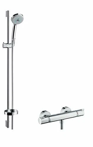 Hansgrohe Brausenkombi Croma 100 Ecostat 1001 SL u. Brausestange Unica 27085000