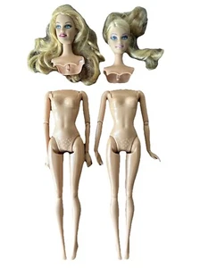 2 Barbie Fashionistas Sombra de Ojos Estilo Intercambio Muñeca Articulada Rubia Glam D11 - Imagen 1 de 6