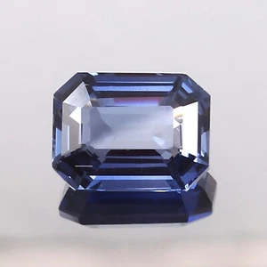 Piedra preciosa suelta corte radiante 7,00 quilates zafiro azul ceilán natural AAA 12x9 mm - Imagen 1 de 6